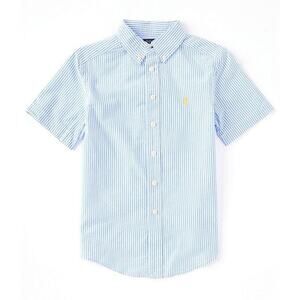 Polo Ralph Lauren Big Boys Striped Short Sleeve Seersucker Shirt Size M(10-12)
